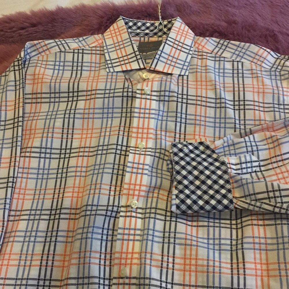 NEW Thomas Dean Dress Shirt